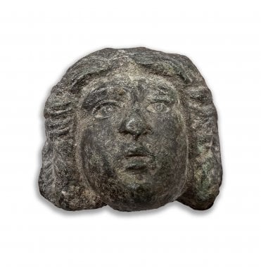 Ancient Roman Bronze Figure Head (SKU ANT384)