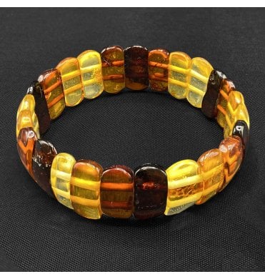Baltic Amber Elasticated Bracelet (SKU Amber-150)