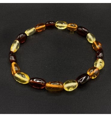 Baltic Amber Elasticated Bracelet (SKU Amber-163)