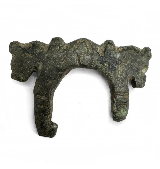 Decorative Roman Bronze Horse Head Buckle (SKU ANT263)