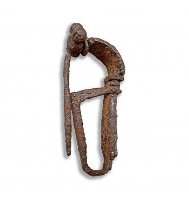 Decorative Roman Iron P Shaped Brooch (SKU ANT375)