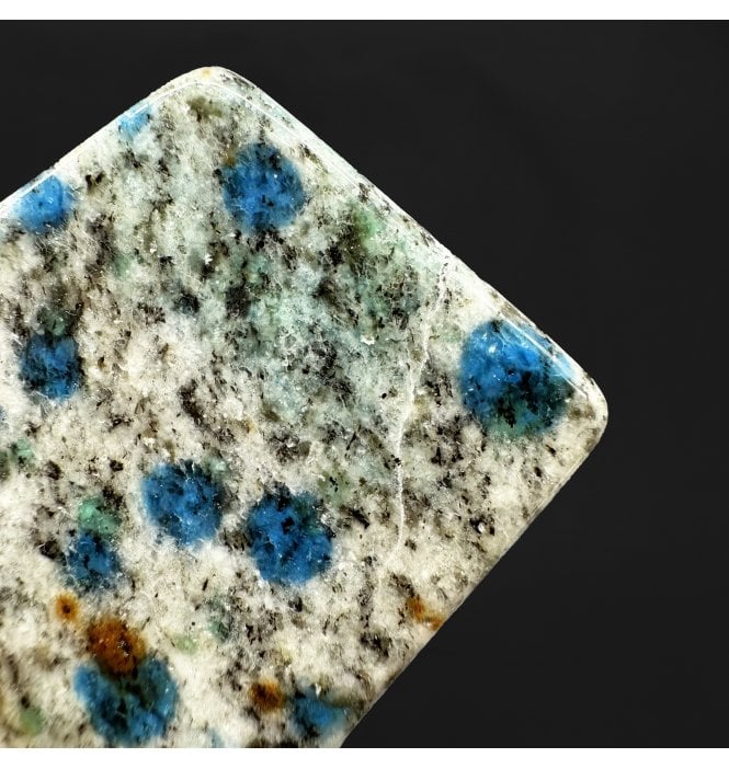 K2 Stone (White Granite with Azurite) (SKU R1302)