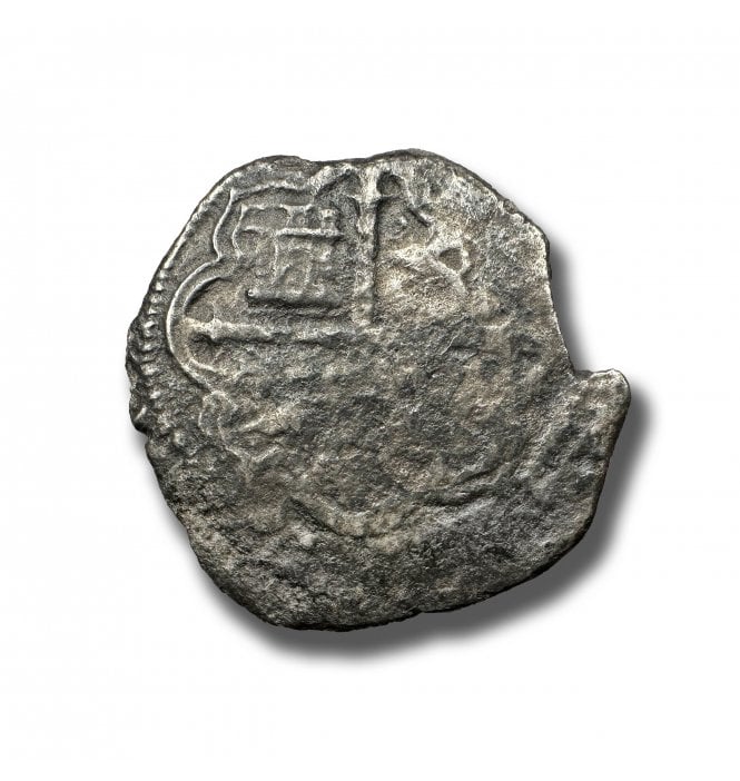 Legendary Ship Wreck Silver Coin found Rill Cove, The Lizard, Cornwall, England: Phillip II 1556-1598 (SKU COIN0194)