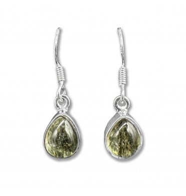 Sterling Silver Garden Quartz Drop Earrings (SKU GEMS-066)
