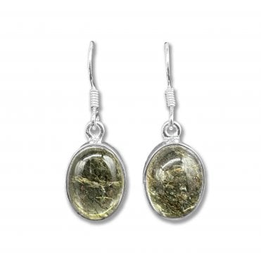 Sterling Silver Garden Quartz Drop Earrings (SKU GEMS-067)