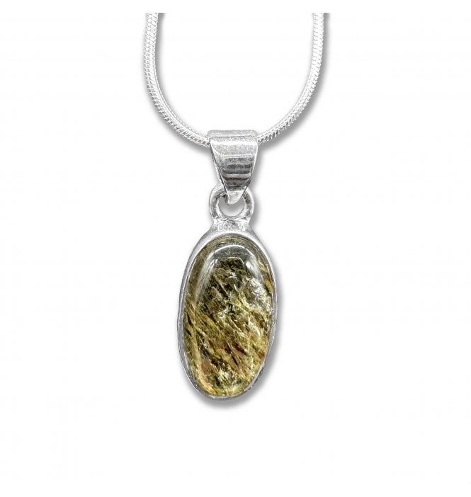 Sterling Silver Garden Quartz Pendant Necklace (SKU GEMS-070)